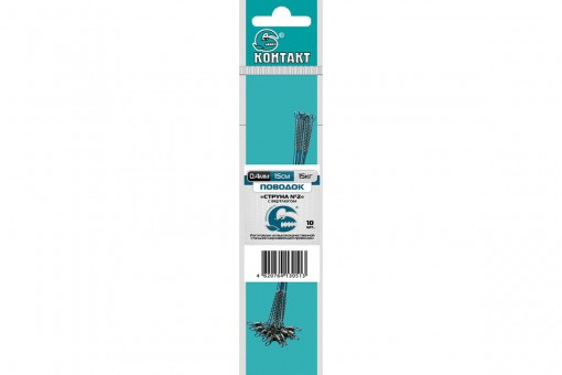 Поводок Контакт Струна STRV с вертлюжком (10 шт)