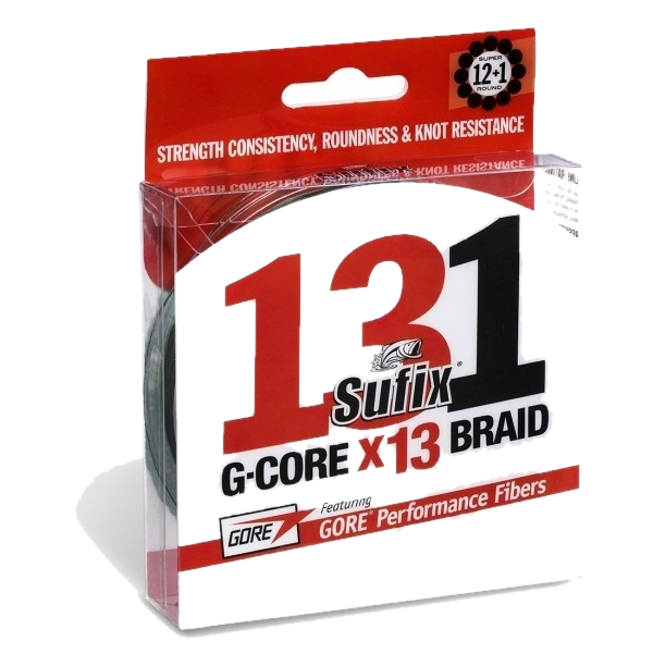 Леска плетеная Sufix 131 Neon Chartreuse зеленая 150 м