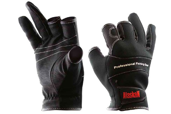 Перчатки спиннингиста Alaskan трехпалые
