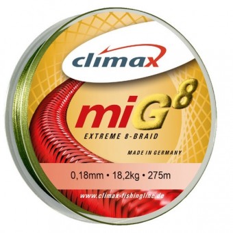 Шнур Climax Mig8 Braid 135m (Olive-Green) new2017 Шнур Climax Mig8 Braid 135m (Olive-Green) new2017