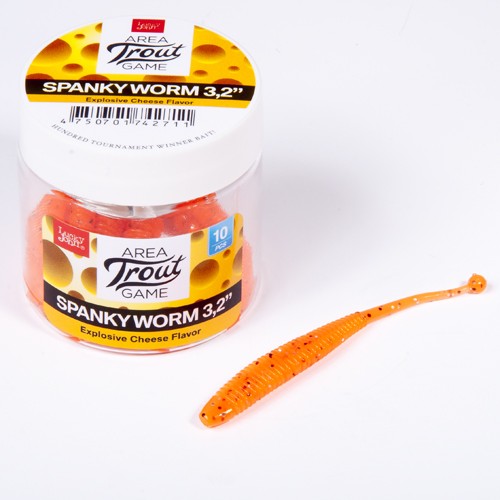 Слаги съедобные Lucky John Pro Series SPANKY WORM 3,2in (08.00) 10шт