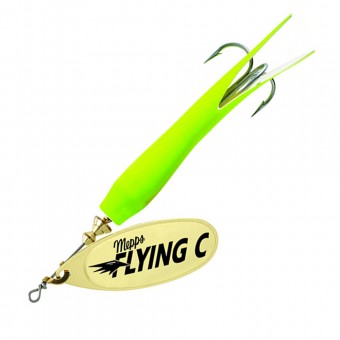 Блесна вращ. Mepps AGLIA FLYING C, 15g №3 Gold/Chartreuse