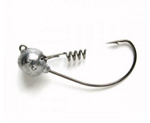 Джиг-головка Тула с пружинкой на оффсетном крючке №1