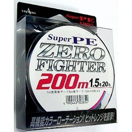 Шнур Yamatoyo Super PE Zero Fighter 200m (5 цветов, разметка каждый метр) 