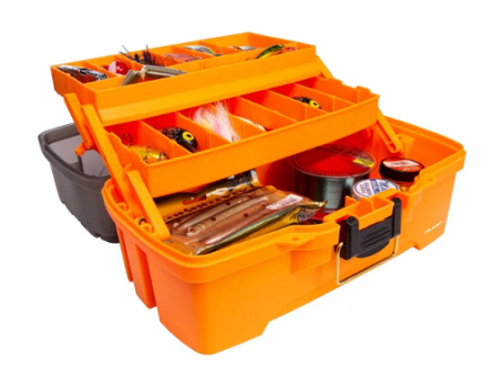 Ящик Plano 2х ярусный  2 Tray цвет Smoke/Orange (32.5cm x 20.8cm x 18.3cm)