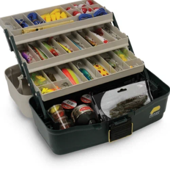 Ящик Plano 3х ярусный 3 Tray Repro цвет Green/Sandstone (37.5cm x 21.6cm x 19.1cm)