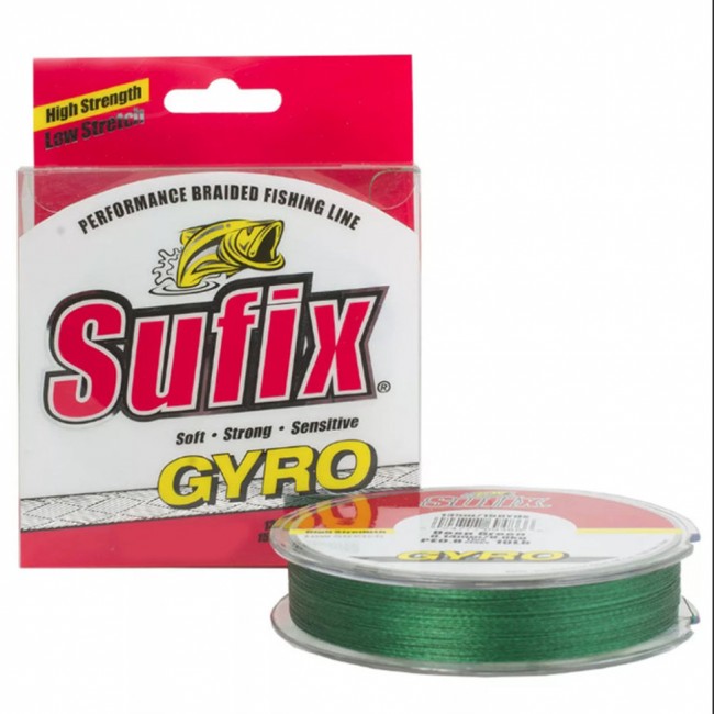 Леска плетеная SUFIX GYRO Braid зеленая 135м