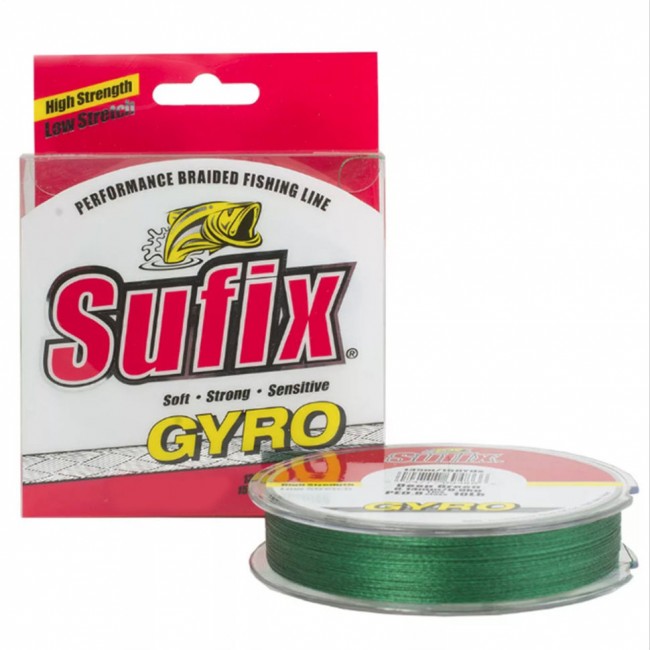 Леска плетеная SUFIX GYRO Braid зеленая 135м