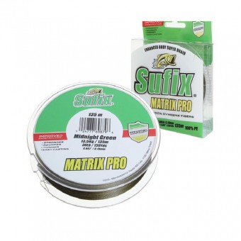 Леска плетеная SUFIX Matrix Pro зеленая 135м