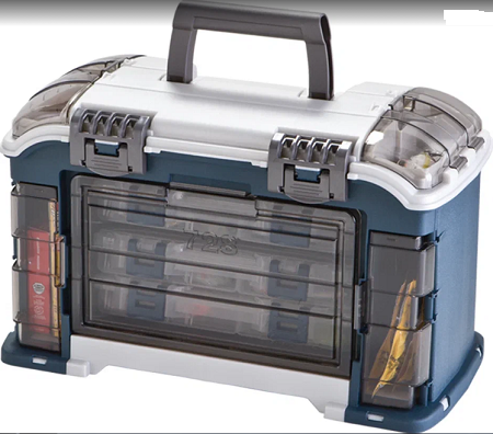 Ящик Plano с коробками 3650 3шт  Angled System 3600 цвет Blue/Silver (43.2cm x 22.6cm x 27.4cm )