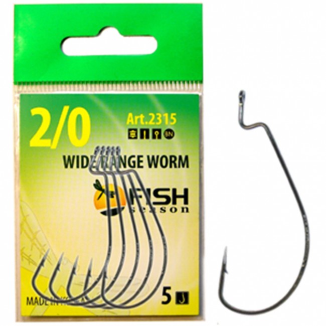 Крючок офсетный Fish Season Wide Range Worm