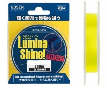 Леска Gosen Polyester LS Trout 200м (Yellow)